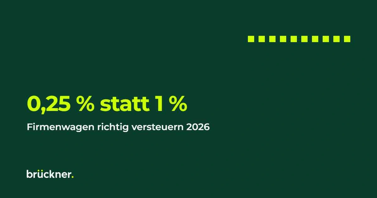 Illustration zum Beitrag Firmenwagen & Steuern 2026: Die wichtigsten Regeln im Überblick