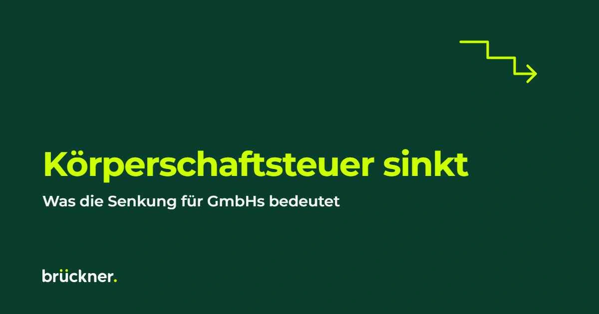 Illustration zum Beitrag Körperschaftsteuer sinkt ab 2028 auf 10 Prozent: Lohnt sich jetzt die GmbH?