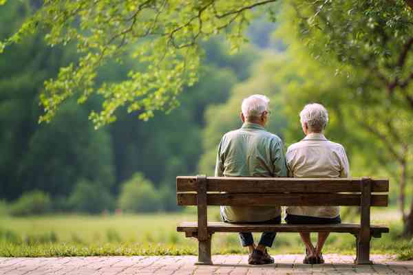 © funstarts33 - stock.adobe.com Rentner auf Parkbank